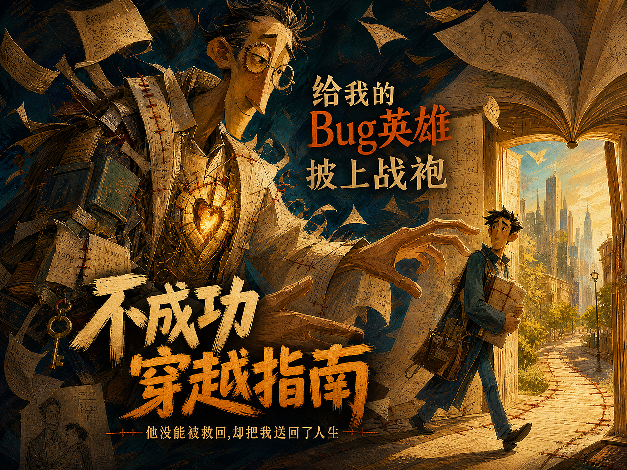 不成功穿越指南-失败也可以成为英雄(图ZNDA4NTE4MzQw) - AI作品 - 站酷设计师AndrewKevin原创素材 - 站酷ZCOOL