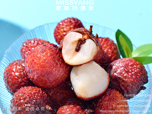 新鲜水果冰荔枝冻荔枝拍摄|电商美食摄影|×郑州密斯杨