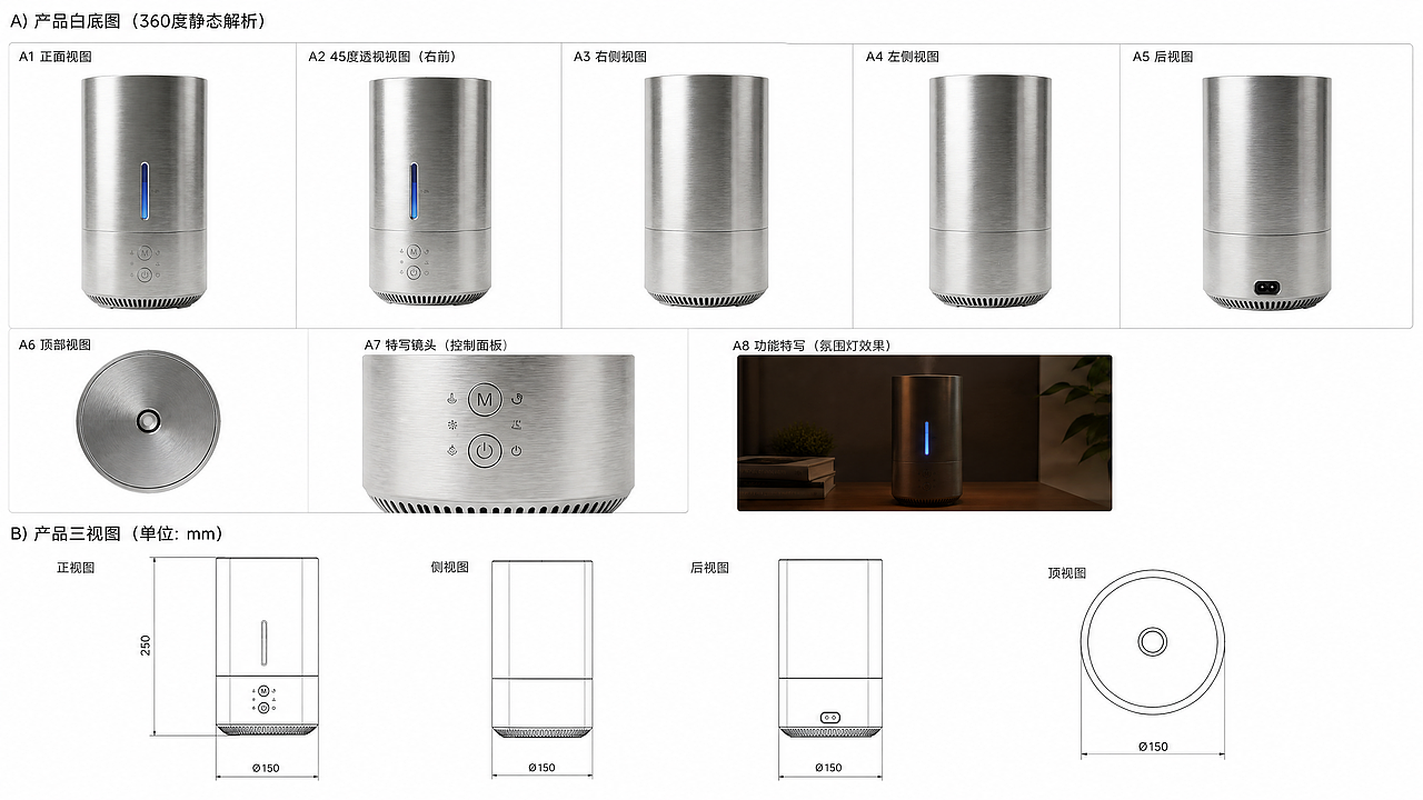 绿光螺旋-宇宙银河系加湿器C4D+AI动画设计（图ZNDA4NTM2MzIw） - 产品 - 站酷设计师第五熊BE5R原创素材 - 站酷ZCOOL