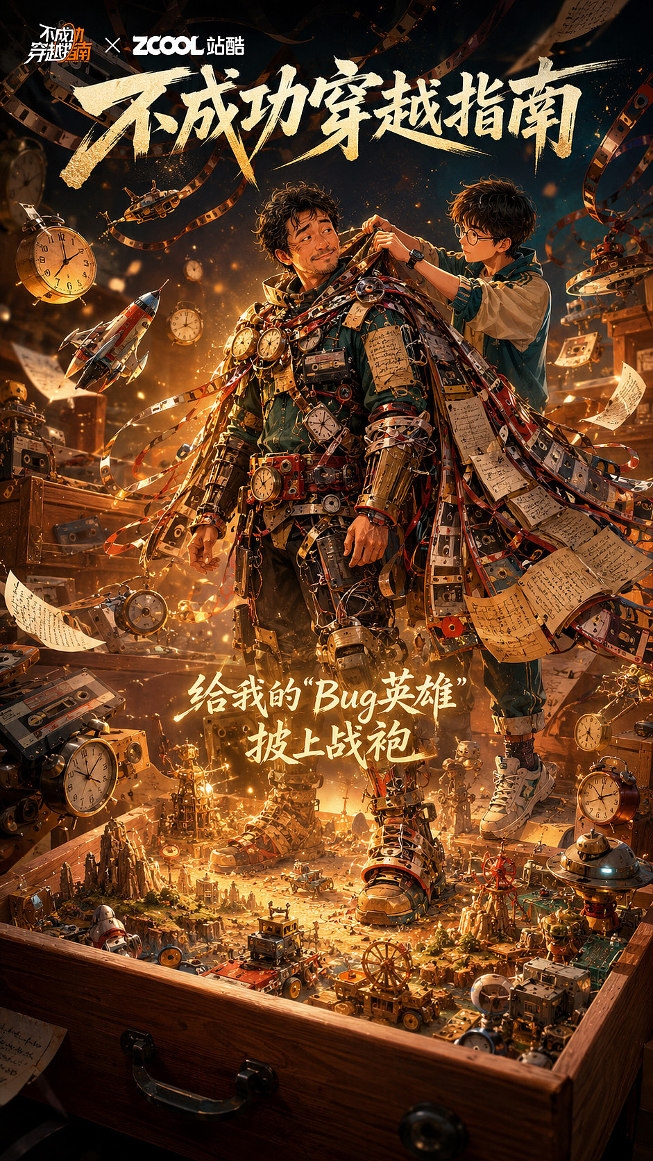 抽屉里的Bug英雄(图ZNDA4NTM5MjMy) - AI作品 - 站酷设计师小胖Hugo原创素材 - 站酷ZCOOL