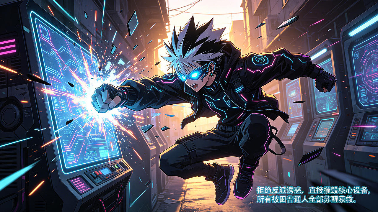 霓虹独行客（图ZNDA4NTU2MjIw） - AI作品 - 站酷设计师奇乐多原创素材 - 站酷ZCOOL