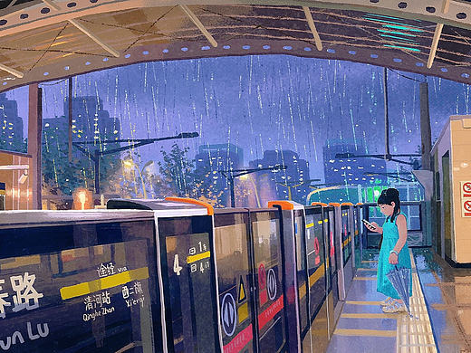 13号线暴雨天贼冷