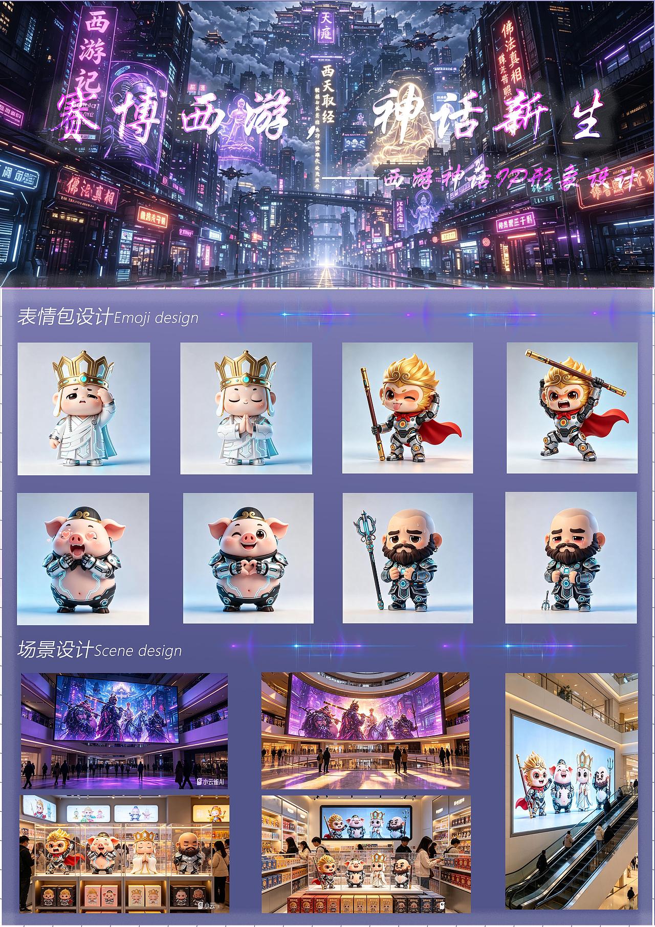 赛博西游·神话新生（图ZNDA4NTU5Nzg4） - AI作品 - 站酷设计师LjrGloria原创素材 - 站酷ZCOOL