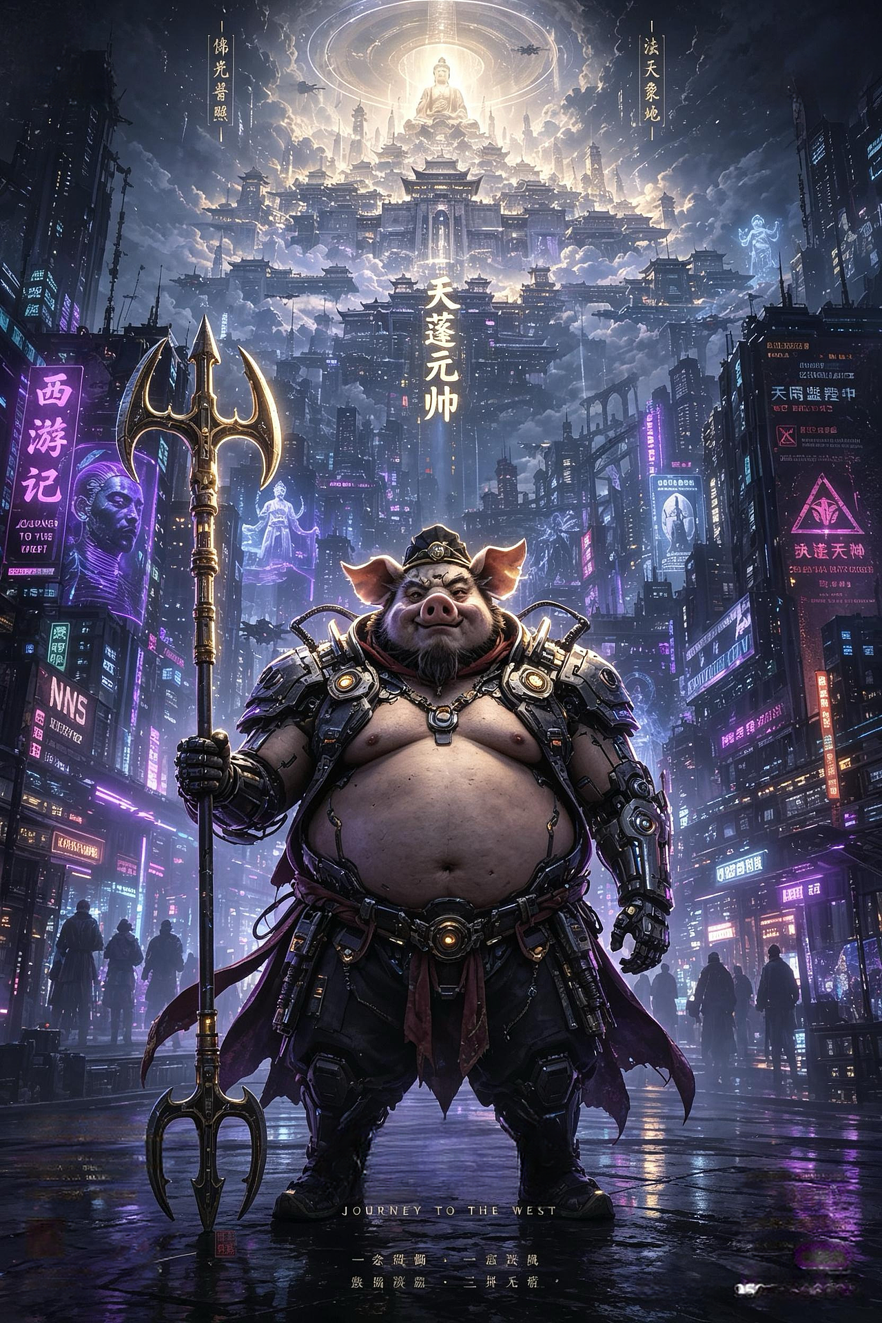 赛博西游·神话新生（图ZNDA4NTU5ODA0） - AI作品 - 站酷设计师LjrGloria原创素材 - 站酷ZCOOL