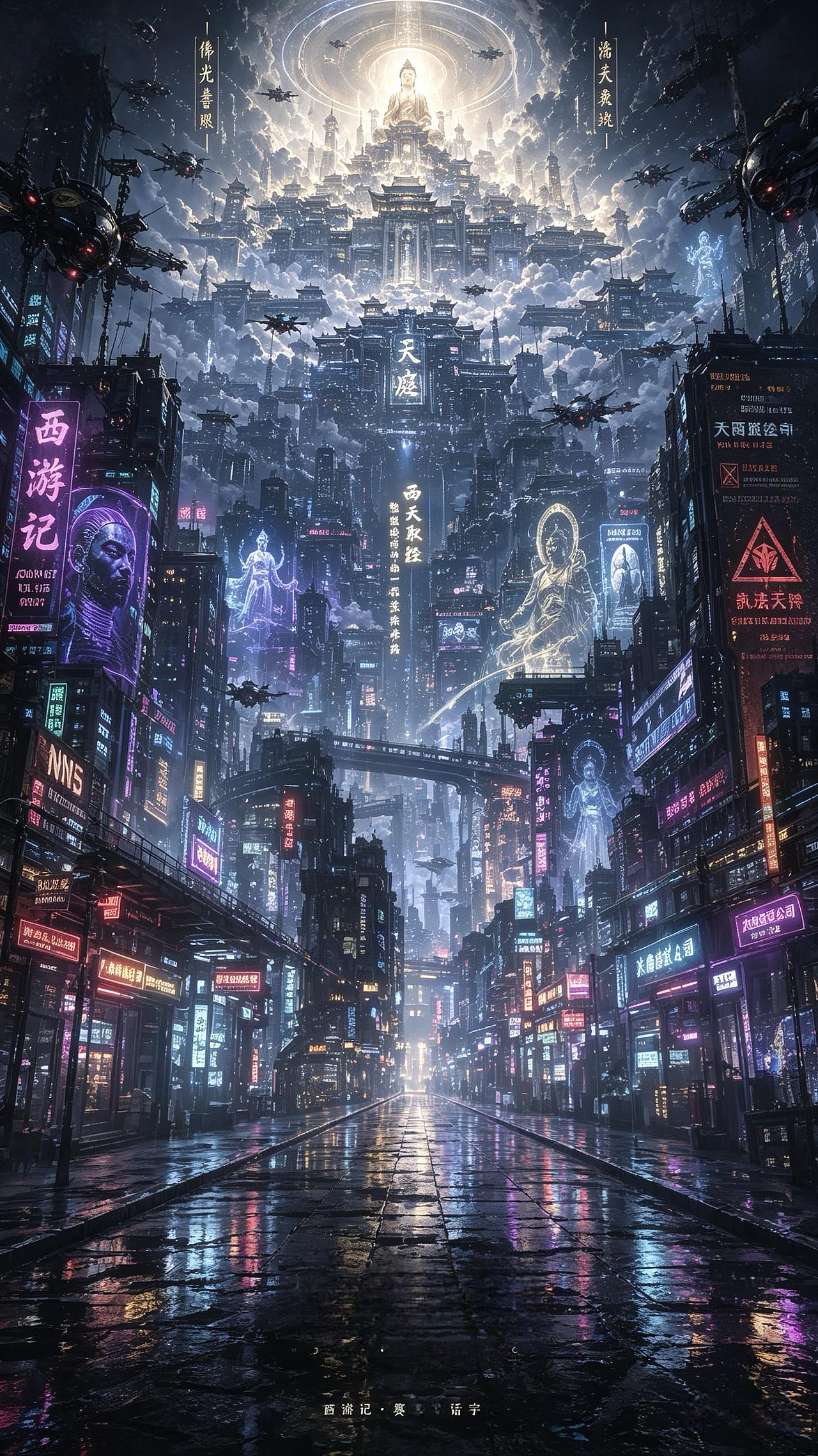 赛博西游·神话新生（图ZNDA4NTU5ODEy） - AI作品 - 站酷设计师LjrGloria原创素材 - 站酷ZCOOL