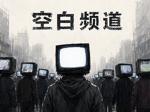 AI剧情短片《空白频道》