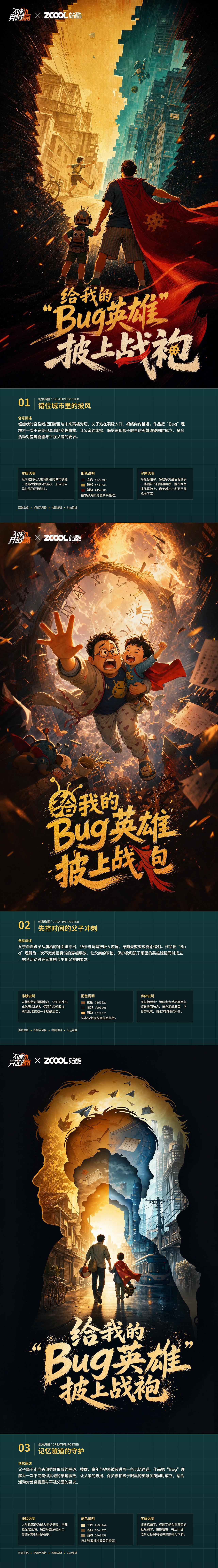 给我的“Bug英雄”披上战袍《不成功穿越指南》AI海报（图ZNDA4NTkyNTYw） - AI作品 - 站酷设计师上分吧Pt原创素材 - 站酷ZCOOL