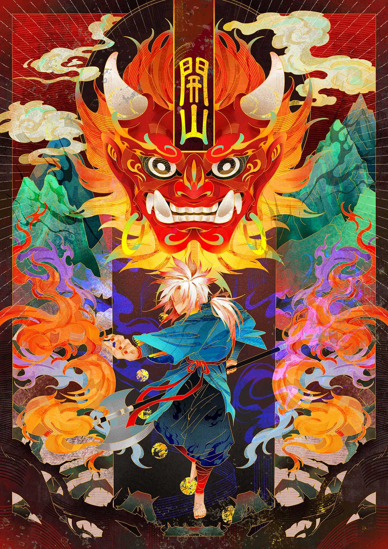 傩面练习作品（图ZNDA4NjAwOTgw） - 创作习作 - 站酷设计师湫屿Spoon原创素材 - 站酷ZCOOL