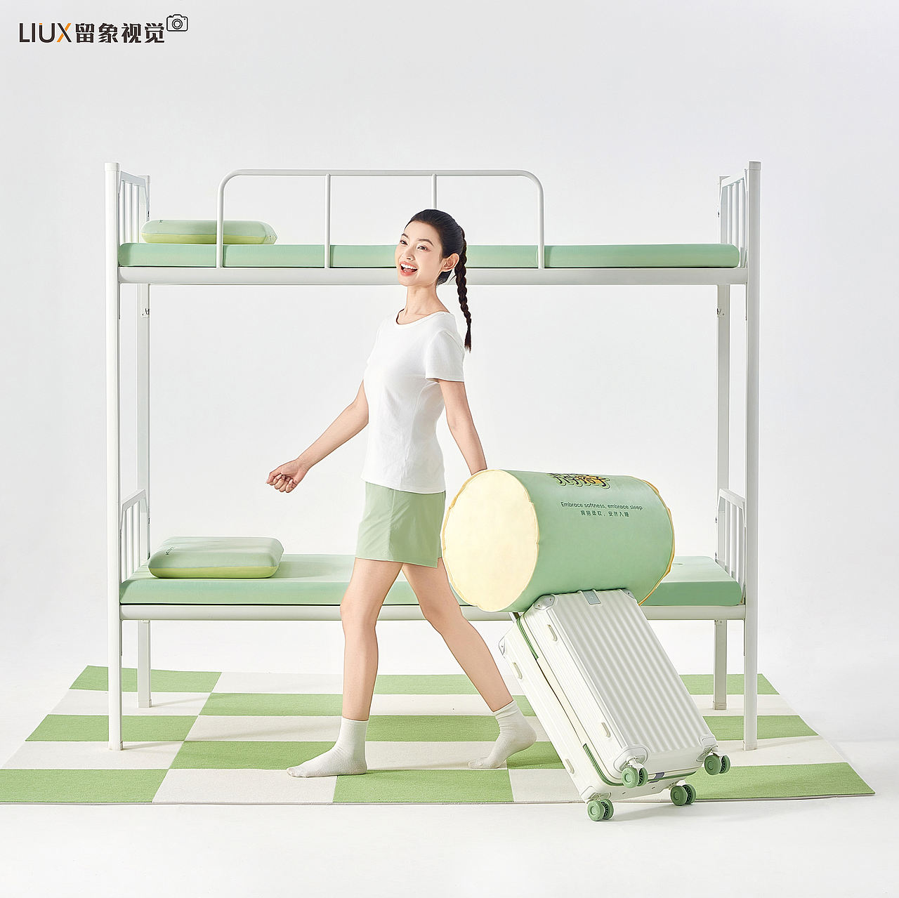 华娜朵x留象视觉 学生上下床 床垫拍摄（图ZNDA4NjAyODQ0） - 产品摄影 - 站酷设计师留象视觉原创素材 - 站酷ZCOOL