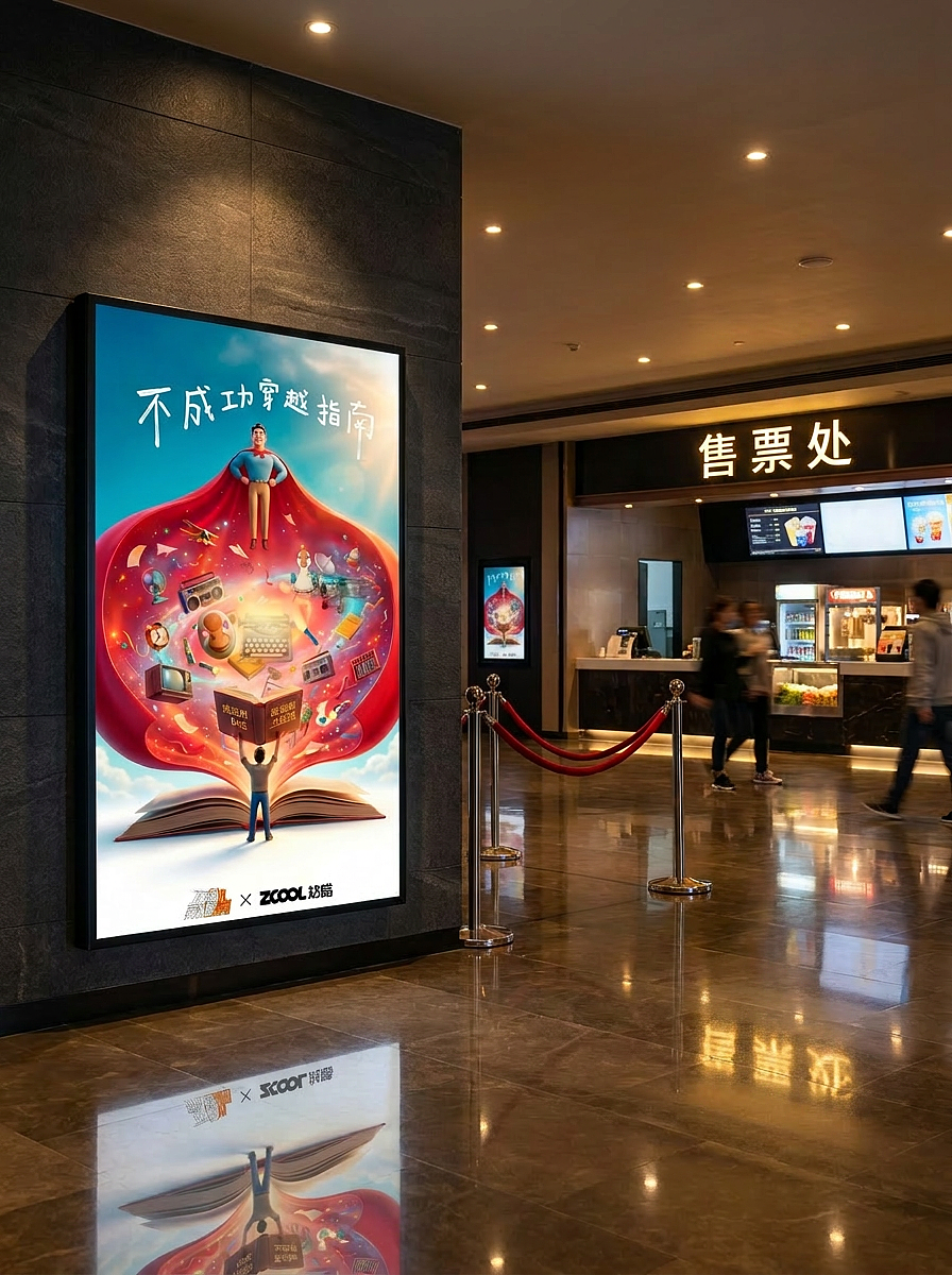 电影不成功穿越指南Ai创意海报设计（图ZNDA4NjE4NDQ0） - AI作品 - 站酷设计师大熊bigshow原创素材 - 站酷ZCOOL