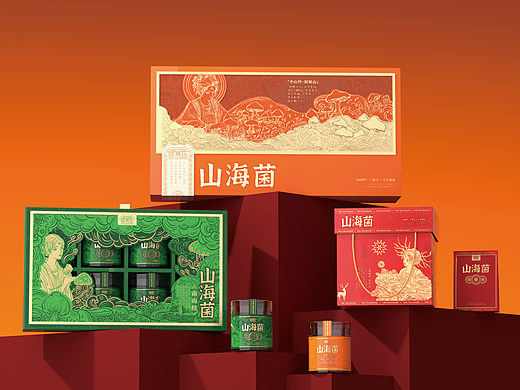 原创菌菇礼盒包装设计