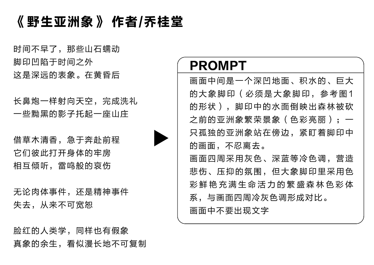 以诗之名・让珍稀被珍惜丨《野生亚洲象》（图ZNDA4NjIzNzQ4） - AI作品 - 站酷设计师艾亿客原创素材 - 站酷ZCOOL