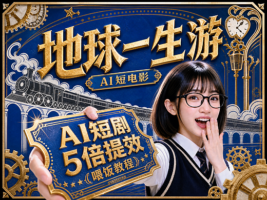 别再爆肝了🎬1人半天做2分钟AI短电影很轻松