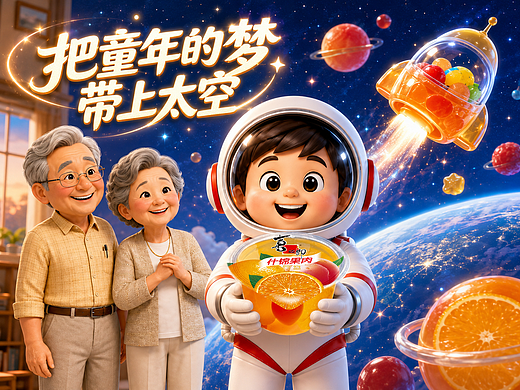 将童年的梦想带上太空
