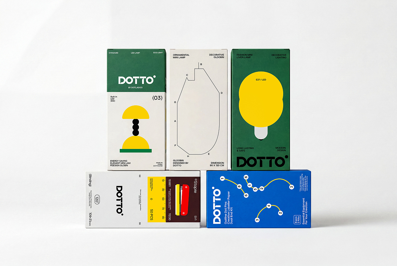 DOTTO文具品牌包装设计(图ZNDA4NjQ2MDc2) - 包装 - 站酷设计师青轶设计原创素材 - 站酷ZCOOL
