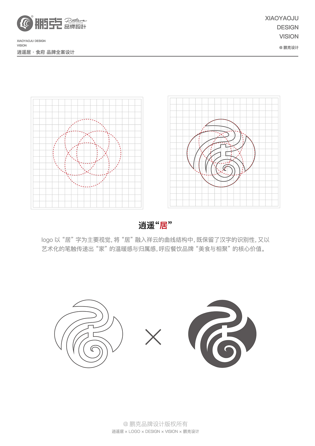 逍遥居食府logo设计（图ZNDA4NjUzOTY0） - Logo - 站酷设计师鹏克创意原创素材 - 站酷ZCOOL