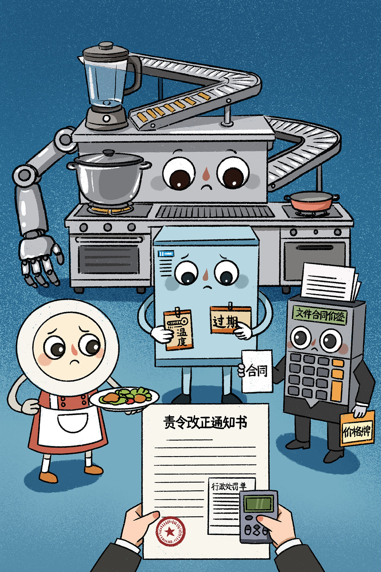 你吃的东西，真的安全吗？（图ZNDA4NjY4MTI0） - 商业插画 - 站酷设计师ChongwenArt原创素材 - 站酷ZCOOL