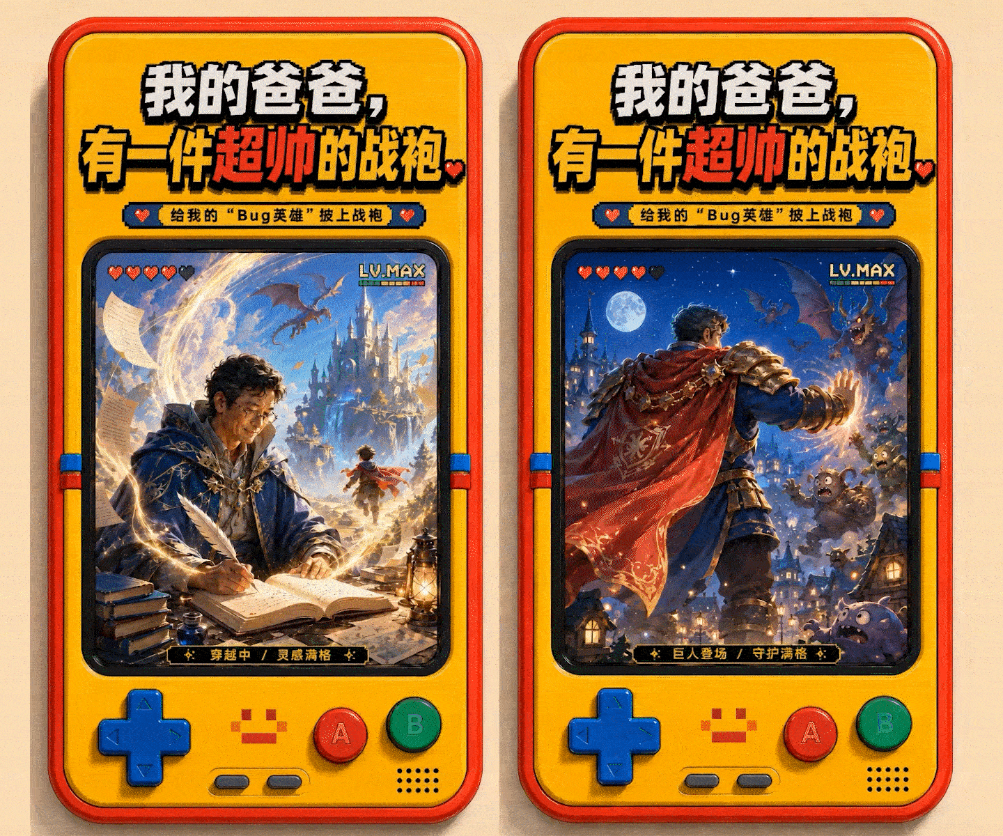 我的爸爸有件超帅的战袍(图ZNDA4NjY4OTAw) - AI作品 - 站酷设计师涟西原创素材 - 站酷ZCOOL