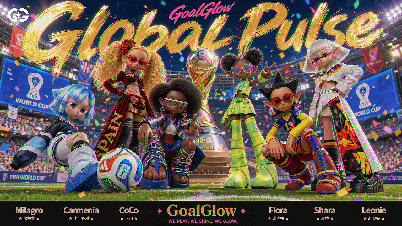 《Global Pulse》-虚拟女团GoalGlow-AIMV世界杯歌曲(图ZNDA4Njg0MTk2) - AI作品 - 站酷设计师JIAJIAN_STUDIO原创素材 - 站酷ZCOOL