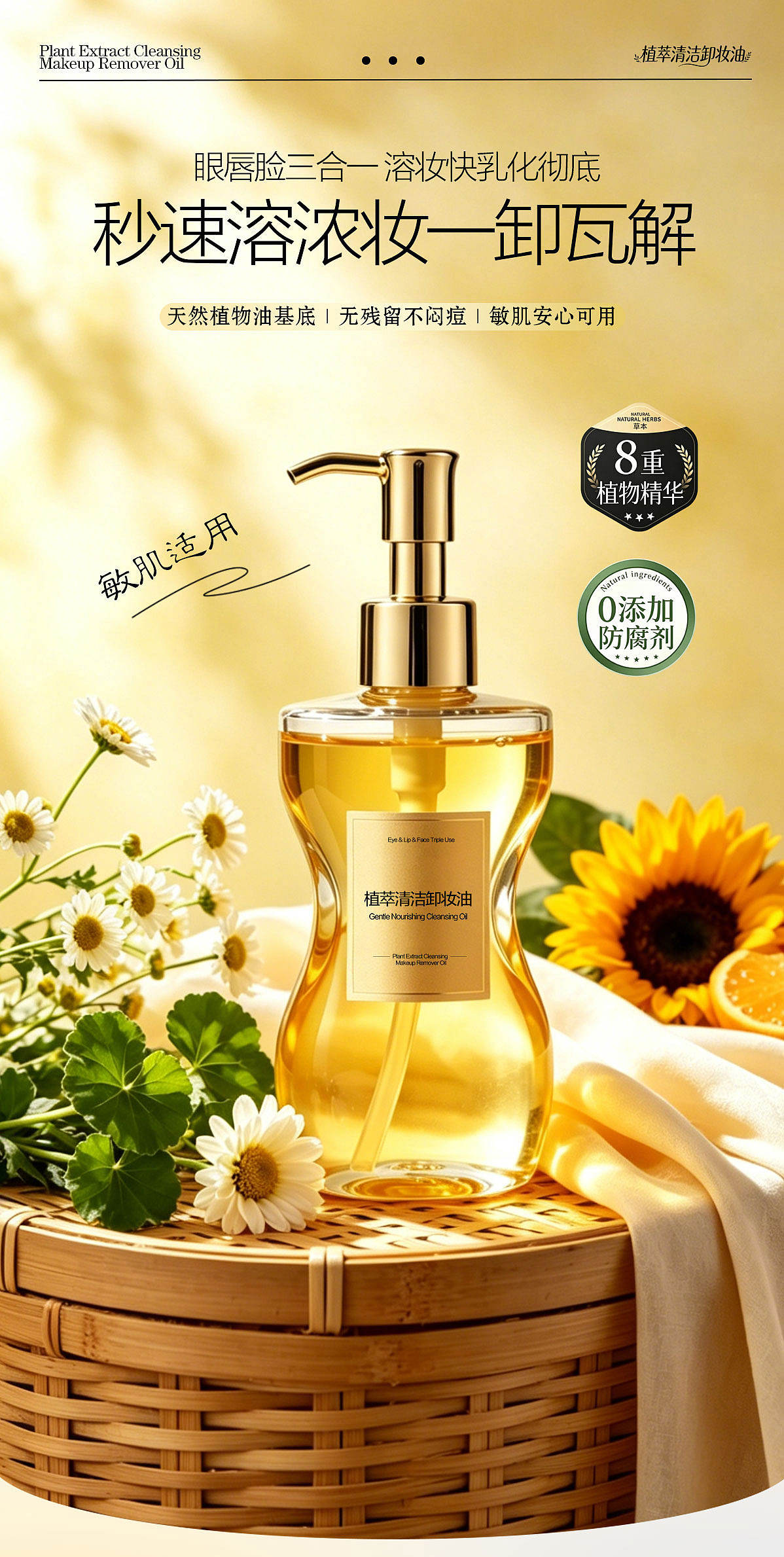 植萃清洁卸妆油详情（图ZNDA4Njk1MzEy） - 产品 - 站酷设计师创意设计12原创素材 - 站酷ZCOOL