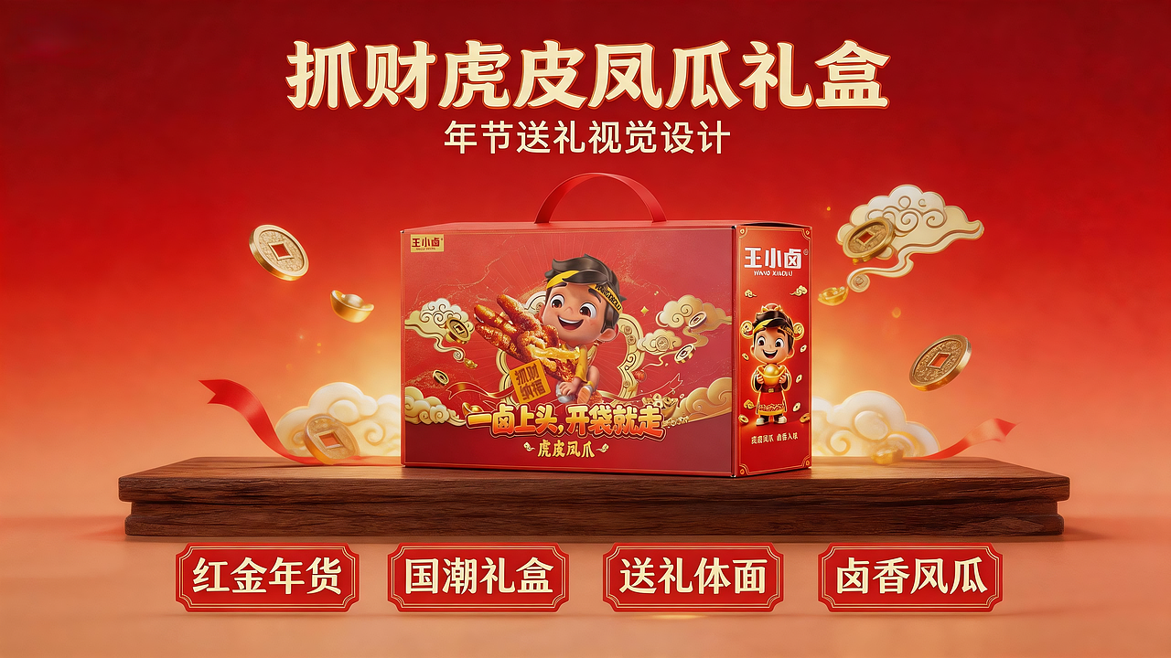抓财手礼盒上新,送礼体面又讨喜(图ZNDA4NzAxNTIw) - 包装 - 站酷设计师伊芙梦168原创素材 - 站酷ZCOOL
