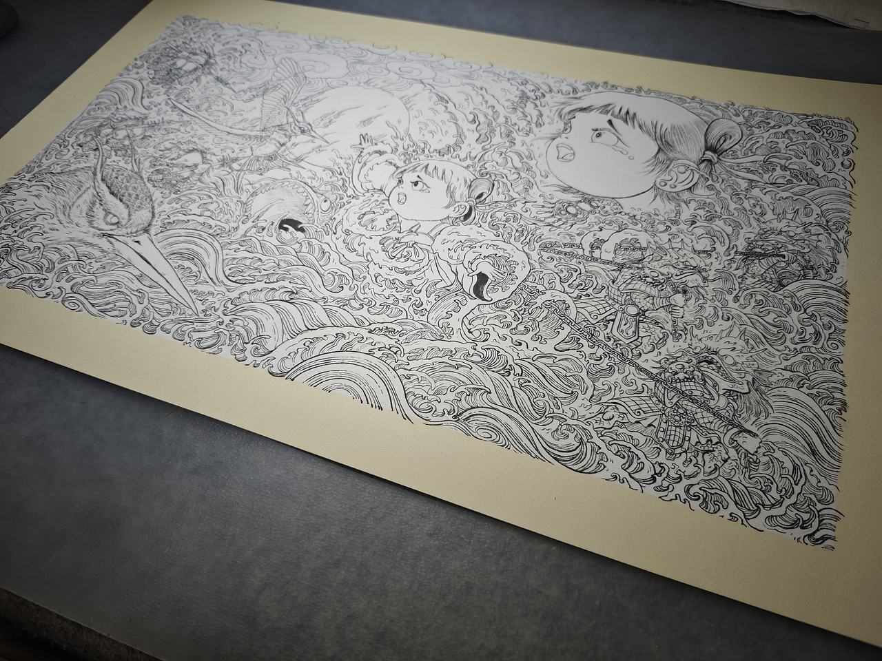 毣柞山海-北山经-发鸠山-精卫填海（图ZNDA4NzAyODUy） - 创作习作 - 站酷设计师毣余1980原创素材 - 站酷ZCOOL