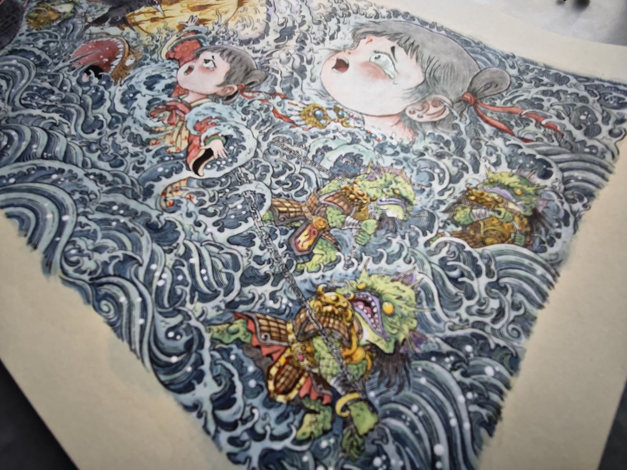 毣柞山海-北山经-发鸠山-精卫填海（图ZNDA4NzAyODI4） - 创作习作 - 站酷设计师毣余1980原创素材 - 站酷ZCOOL