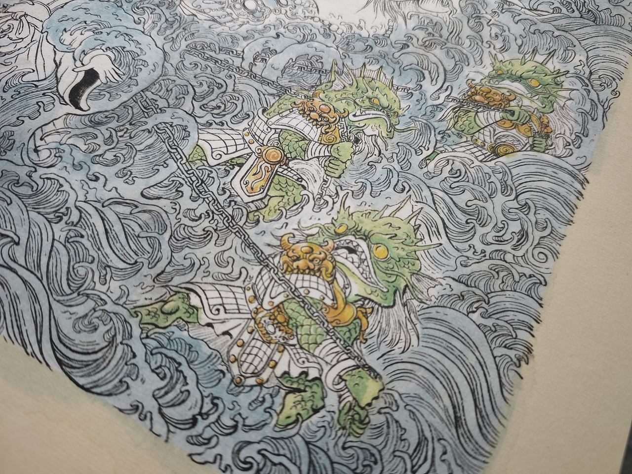 毣柞山海-北山经-发鸠山-精卫填海（图ZNDA4NzAyODY0） - 创作习作 - 站酷设计师毣余1980原创素材 - 站酷ZCOOL