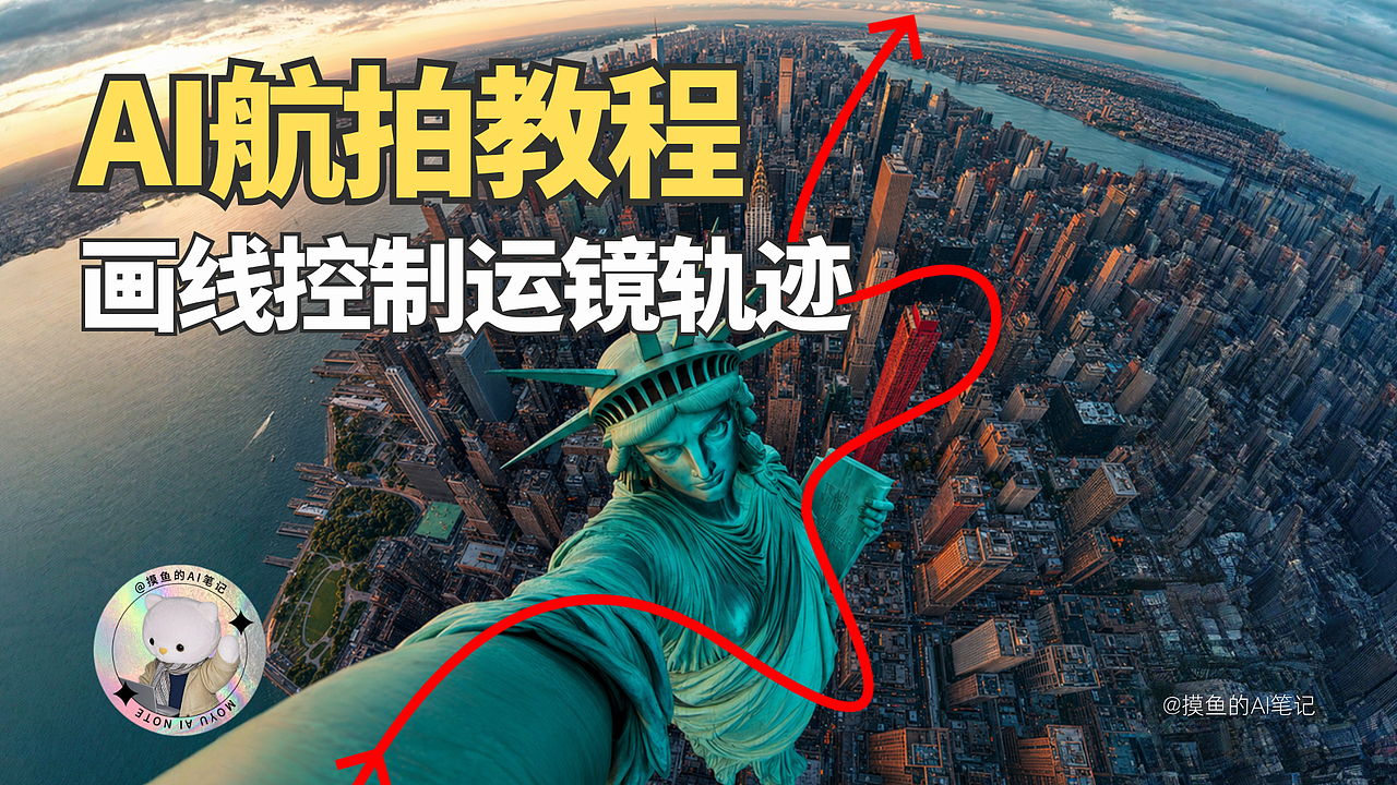 摸鱼AI | AI航拍教程🔥画一条线精准控制运镜轨迹（图ZNDA4NzAzMTIw） - 其他影视 - 站酷设计师摸鱼的AI笔记原创素材 - 站酷ZCOOL
