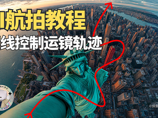 摸鱼AI | AI航拍教程🔥画一条线精准控制运镜轨迹