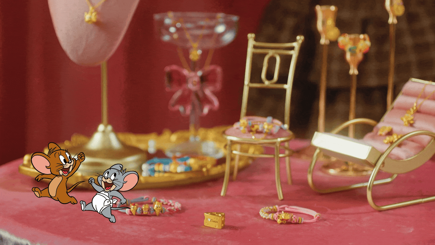 金大福×Tom&Jerry猫和老鼠联名 | 谁的童年DNA动了（图ZNDA4NzEzOTQ0） - 产品摄影 - 站酷设计师春生生画原创素材 - 站酷ZCOOL