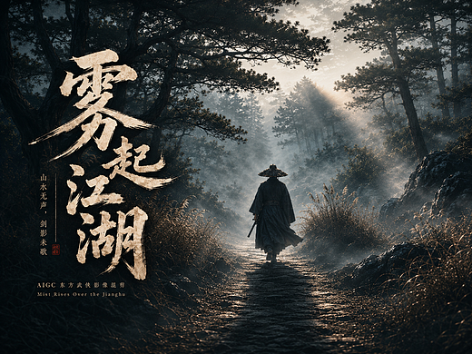 《雾起江湖》AIGC 胡金铨风格混剪短片创作全流程展示