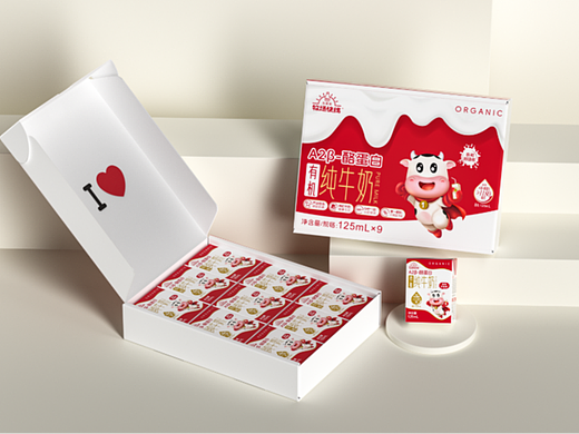 杰西荟 × 橙就创意|A2儿童牛奶包装IP设计
