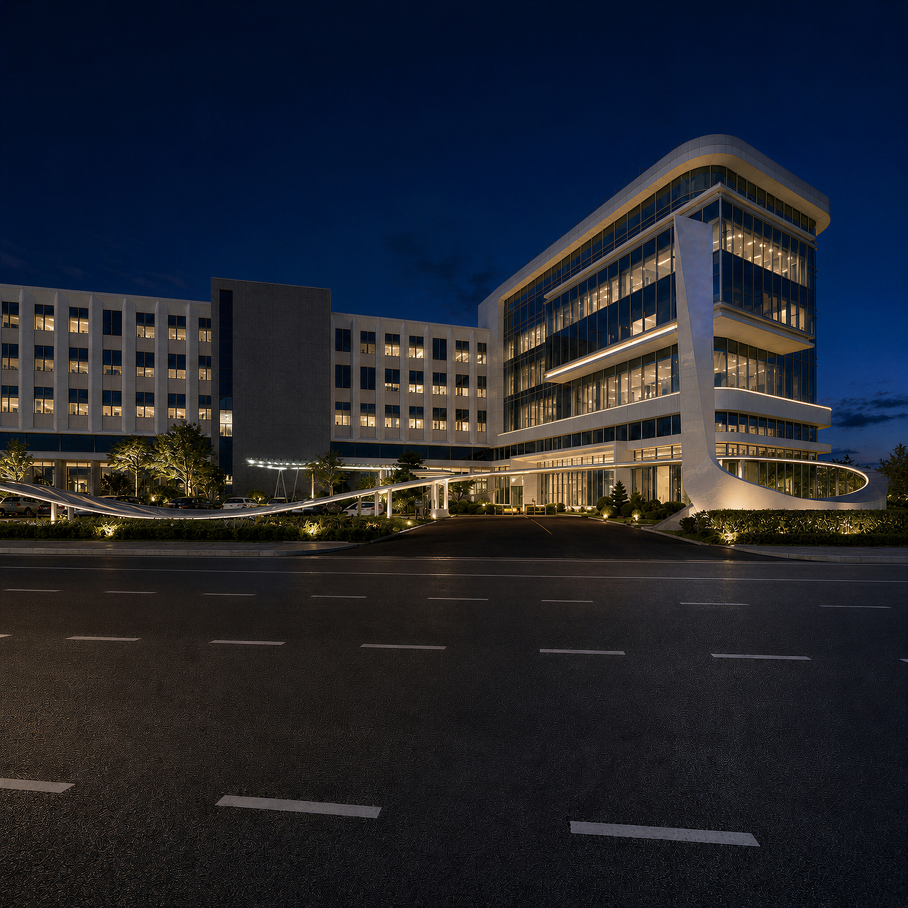 建筑外观效果图表现|手稿到实景夜景(图ZNDA4NzU1MDYw) - 建筑/空间 - 站酷设计师LiuoYn原创素材 - 站酷ZCOOL