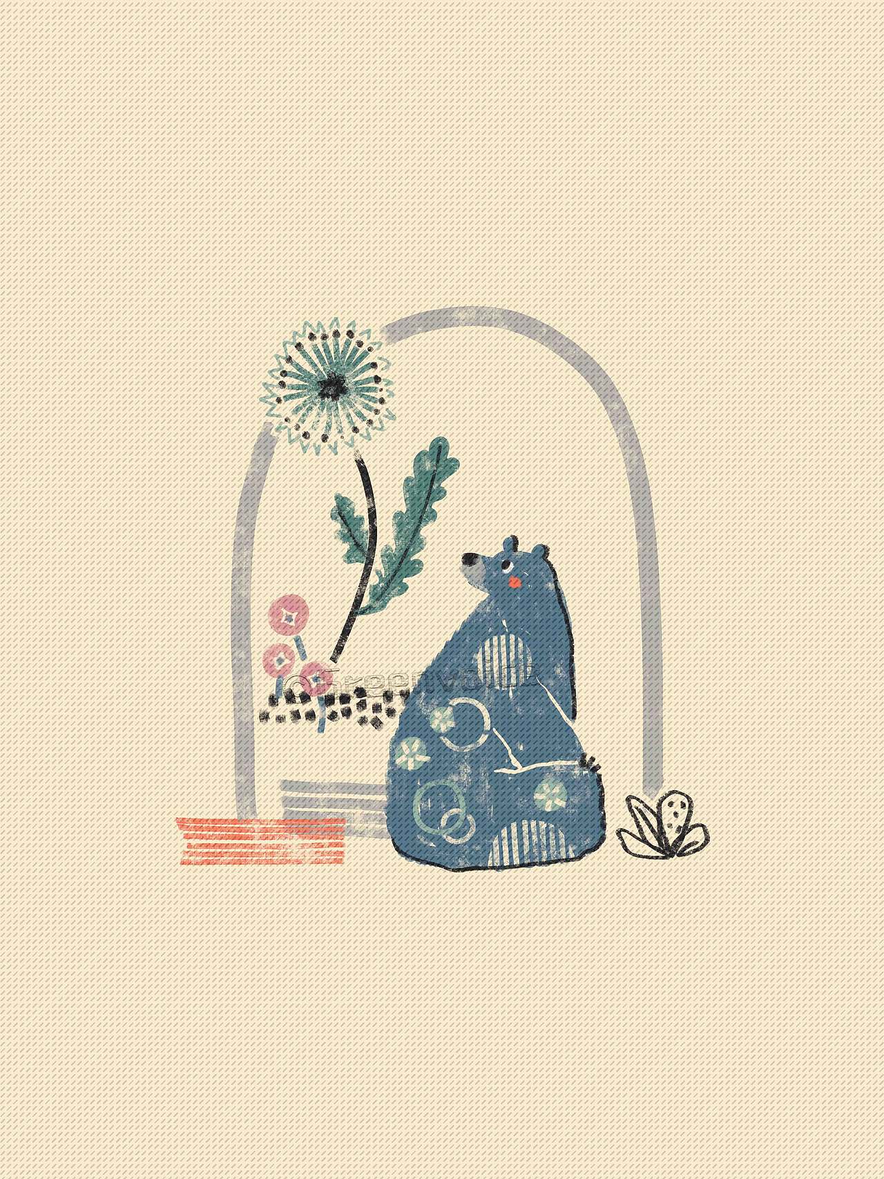 你在，我在，花儿也在（图ZNDA4Nzg2NzYw） - 商业插画 - 站酷设计师绿瓷叮叮原创素材 - 站酷ZCOOL