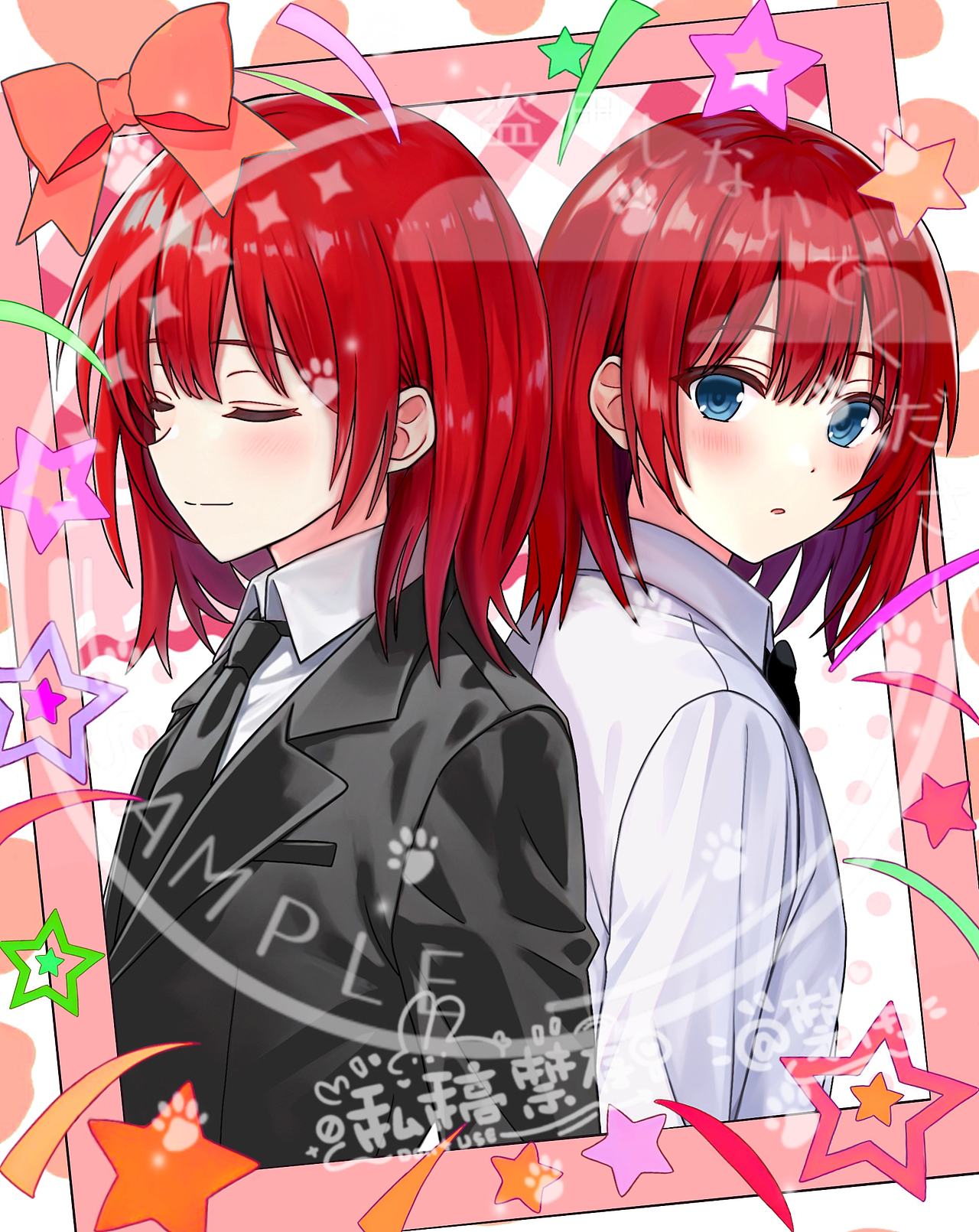 双人拍立得（图ZNDA4Nzg3MTYw） - 创作习作 - 站酷设计师蔷薇双子原创素材 - 站酷ZCOOL