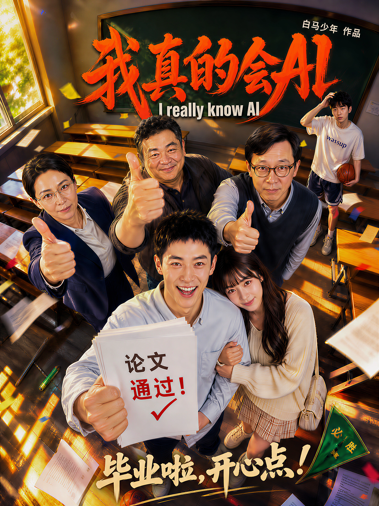 【我真的会AI】| AI轻喜剧（图ZNDA4ODY1Nzk2） - AI作品 - 站酷设计师白马少年原创素材 - 站酷ZCOOL