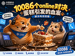 一个蛋糕引发的血案,10086持续为你护航