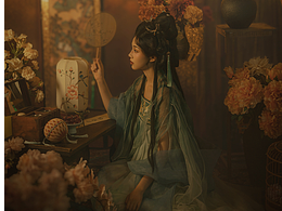 一组古网室内棚拍