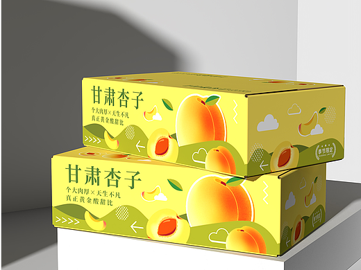杏子包装设计|水果包装设计|包装设计