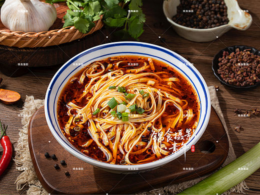 宜昌红油小面/牛肉面菜单拍摄/杂酱面/拍照/美食摄影