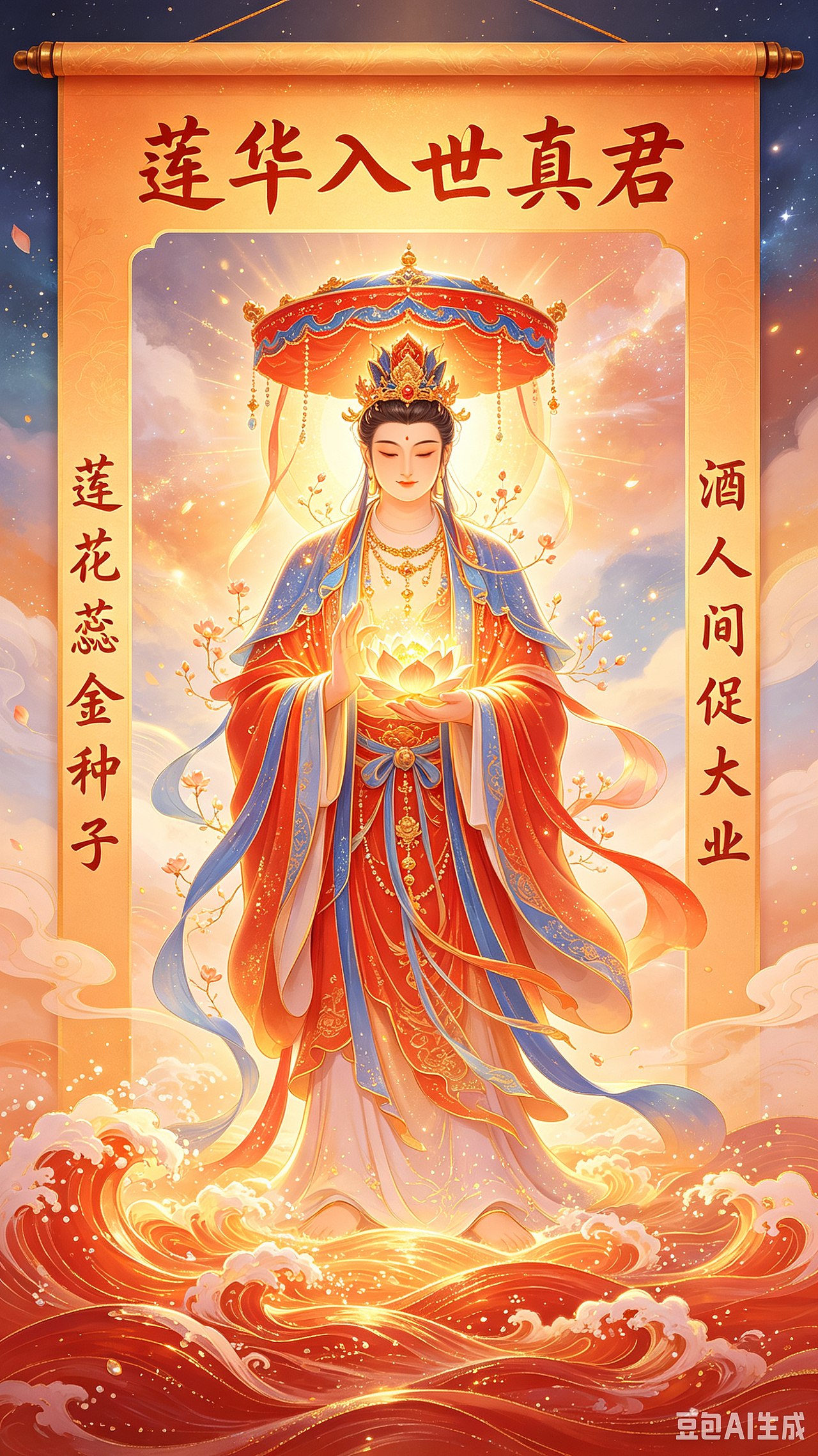 莲华金种｜四幅高维元神灵境视觉创作（图ZNDA4ODg4Njky） - 新锐潮流插画 - 站酷设计师李阿吽原创素材 - 站酷ZCOOL