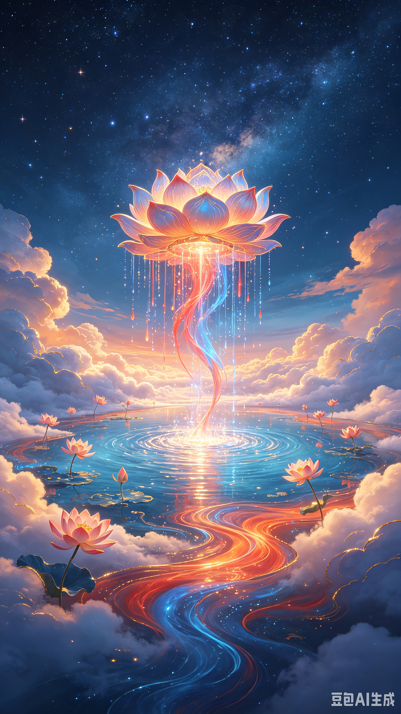 莲华金种｜四幅高维元神灵境视觉创作（图ZNDA4ODg4Njg0） - 新锐潮流插画 - 站酷设计师李阿吽原创素材 - 站酷ZCOOL