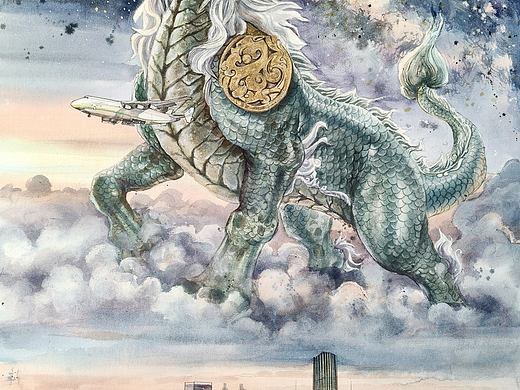 蚣蝮踏云，安澜津卫——编绘:张代华