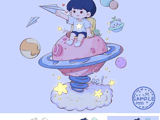 星仔今天去遨游太空啦