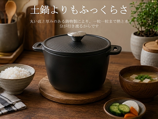 亚马逊系列 铸铁米饭锅