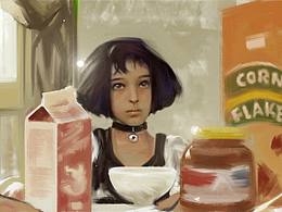 速涂插画
