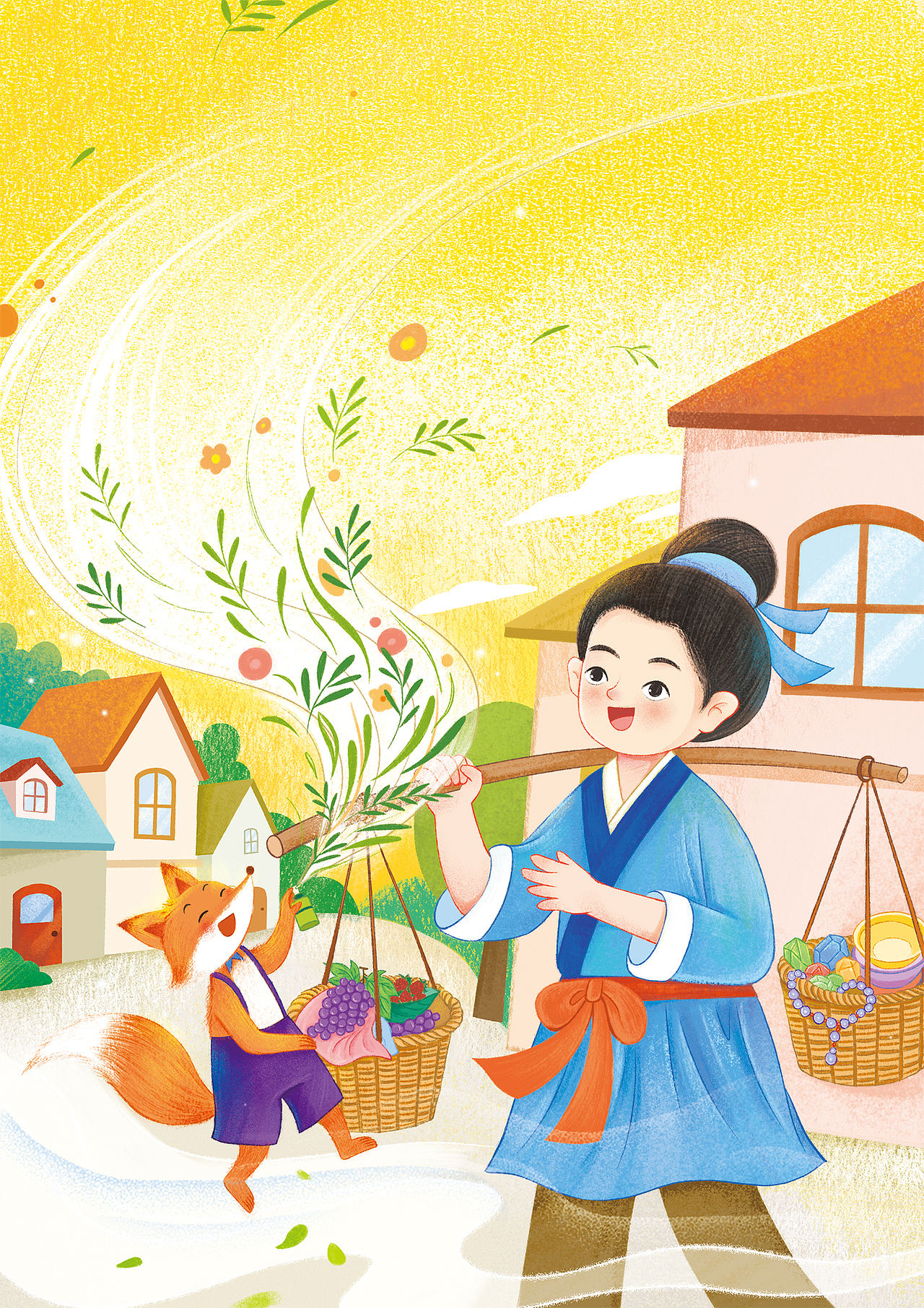 作文中高版插画（图ZNDA4OTY2Njcy） - 儿童插画 - 站酷设计师默墨染原创素材 - 站酷ZCOOL