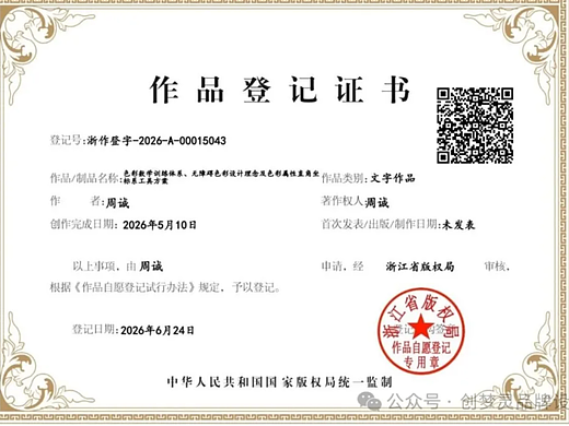 色彩身份证概念与色彩训练模型体系架构及色彩情绪象限工具