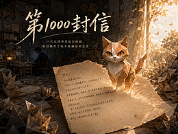 【AIGC】第1000封信||悲伤化成一只猫